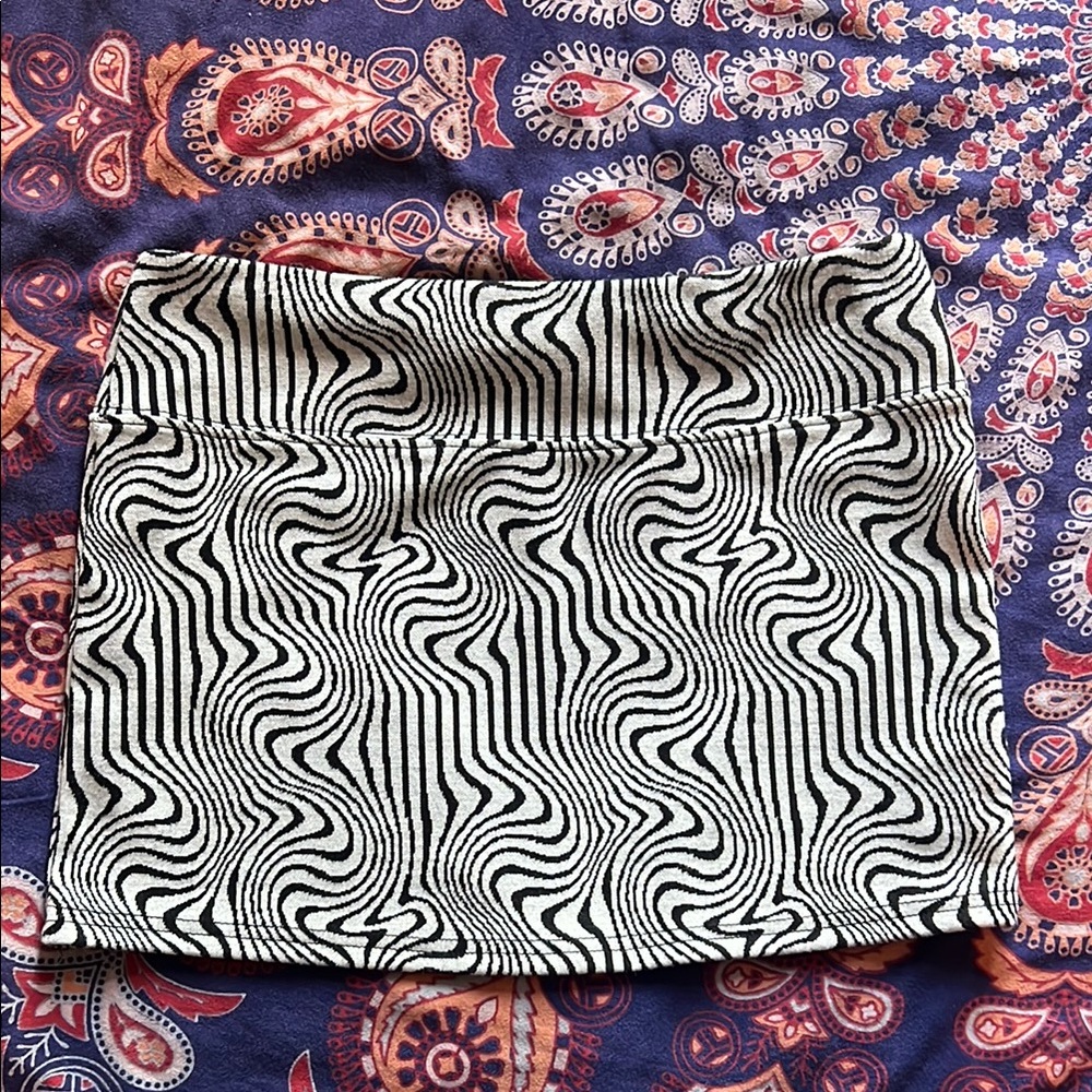 Urban Outfitters Black and White Mini Skirt